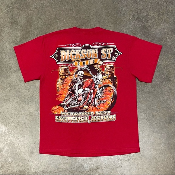 Vintage 2011 Sturgis Motorcycle Rally T-Shirt Skull Grunge - Picture 3 of 7